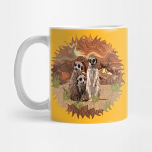 Three Meerly Meerkats Mug